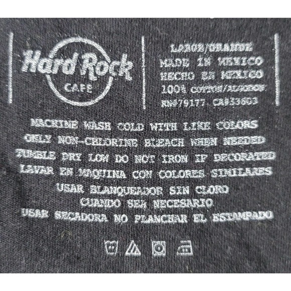 Hard Rock Cafe Cozumel Jungle Guitar Graphic T-Shirt Size L Black - Picture 5 of 5
